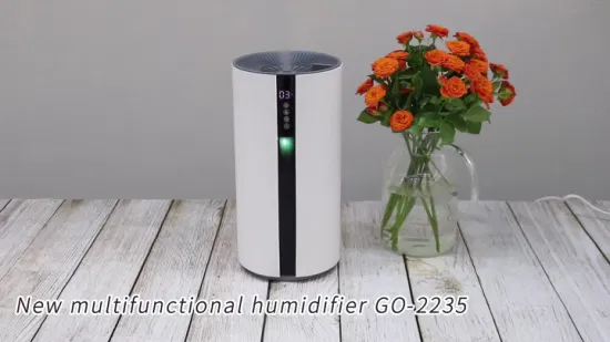 Humidificador de aire con difusor de niebla fría con función humidistactica con luz LED de relleno superior