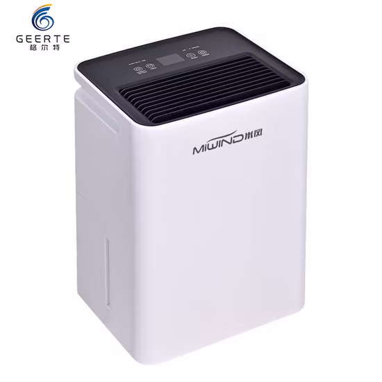 Deshumidificador de aire de secado pequeño portátil Mini Home Room de 12L con purificador